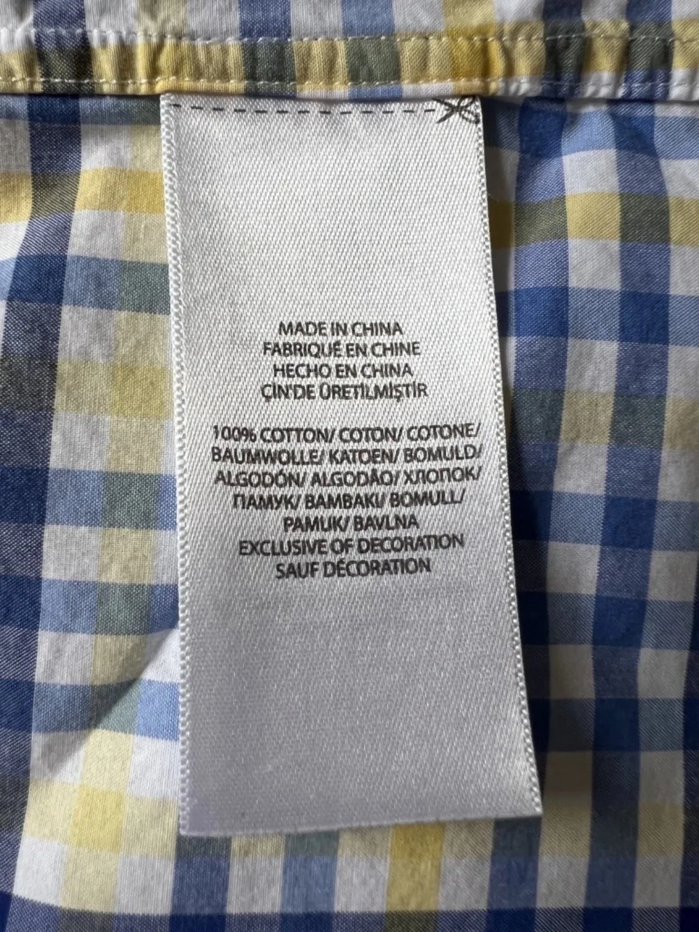 Polo Ralph Lauren Check Print Linen Button Down Shirt Sport Shirt Mens Size XL